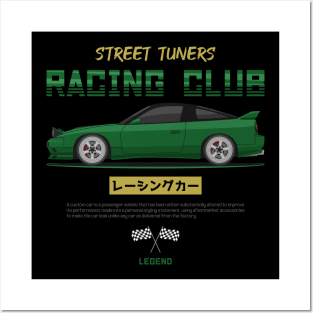 Tuner Green S13 JDM Posters and Art